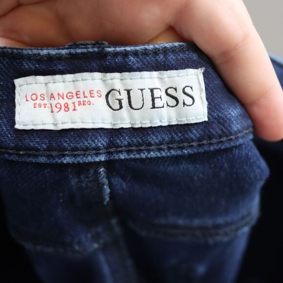Guess Vintage y2k Blue Denim Low Rise Skinny Jean's 10 - Picture 12 of 13